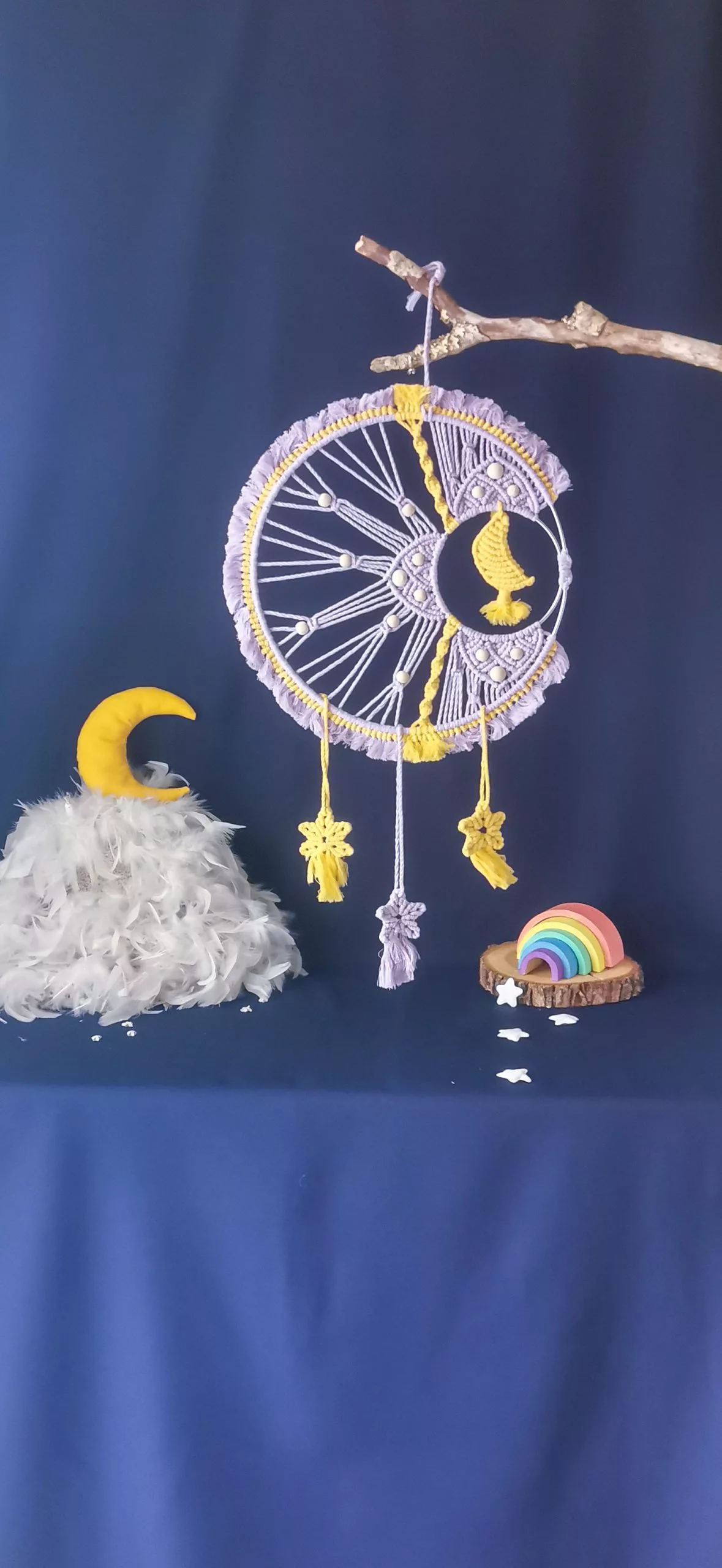 Attrape-rêve lune 🌙 Rayon de lune